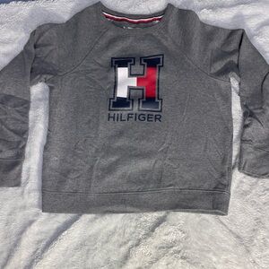Small Tommy Hilfiger sport fleece crew neck sweatshirt (pants sold separately)